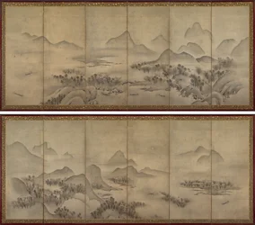 Paysage au clair de lune