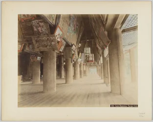 Intérieur du temple Kiyomizu, Kyoto, Japon