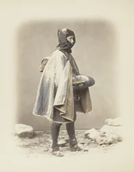 Homme japonais dans la neige