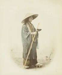 Homme japonais en tenue traditionnelle