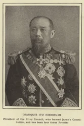 Marquis Ito Hirobumi, président du Conseil privé, qui a rédigé la constitution japonaise, et a été quatre fois Premier ministre