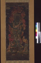Acala Vidyārāja (Fudō Myōō) et deux assistants