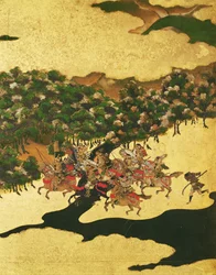 Bataille de Hogen en 1156, période Momoyama (1568-1615)