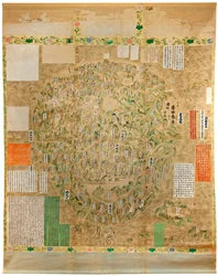 Carte du monde bouddhiste