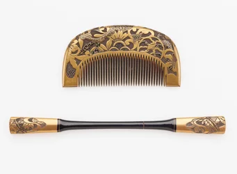 Peigne et épingle à cheveux, fin 19ème-début 20ème siècle