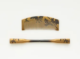 Peigne et épingle à cheveux, fin 19e-début 20e siècle