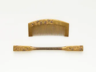 Peigne et épingle à cheveux, fin 19ème-début 20ème siècle