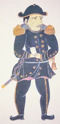 Le commodore Perry au Japon - une impression par un artiste japonais