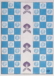 Motif de tissu, fin du XIXe siècle