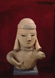 Figure Haniwa, 250-550 (terre cuite rouge)