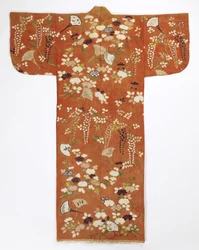 Kimono (furisode), fin du XVIIIe siècle