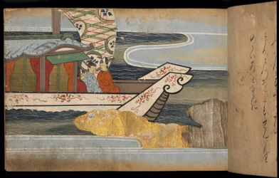 Hommes sur un navire chinois, illustration du 