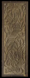 Panneau avec sculpture en bas-relief d