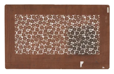 Pochoir en papier (katagami), fin 19ème siècle (Papier d