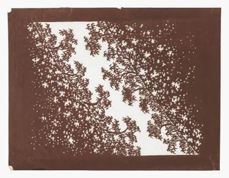Pochoir en papier (katagami), fin 19e siècle