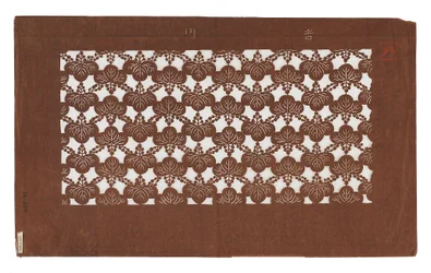 Pochoir en papier (katagami), fin du 19e siècle