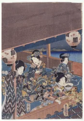 Partie du triptyque Genji