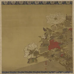 Pivoines, période Edo