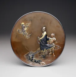 Plaque, période Meiji, vers 1870