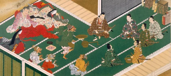 Raiko et ses camarades devant le démon voleur, école Tosa