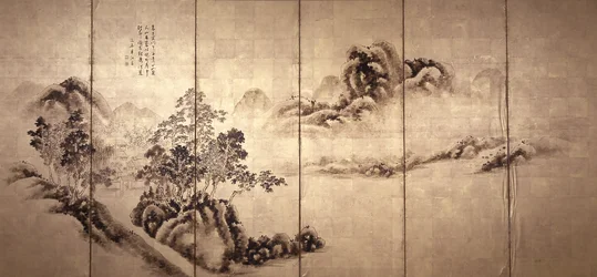 Recto : Paysage après Mi Fei, c.1810