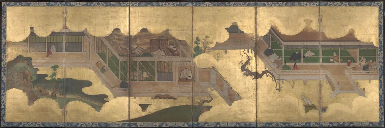 Scènes du Conte de Genji, 1625-60