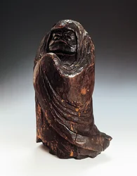 Statuette représentant Daruma (Bodhidharma, fondateur et premier patriarche du Zen)