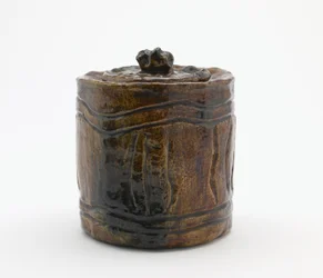 Pot à eau pour cérémonie du thé avec couvercle assorti, Tokyo, période Edo ou ère Meiji