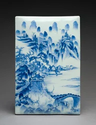 Boîte à écrire avec paysage, site de Seto