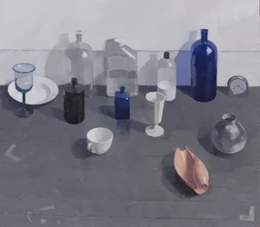 Nature morte avec coquillage, 2024 (huile sur toile)