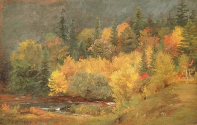 Automne près du ruisseau, 1855