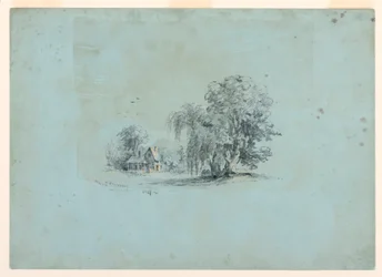 Dessin, scène de campagne, 1847