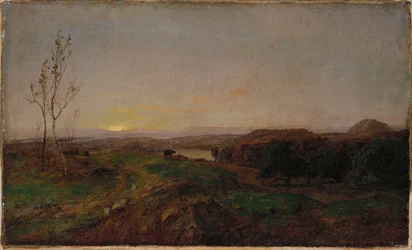 Paysage en début de soirée