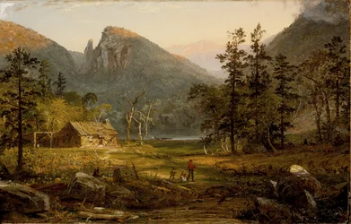 Maison du pionnier, Eagle Cliff, Montagnes Blanches, 1859