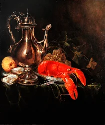 Nature morte avec aiguière en argent
