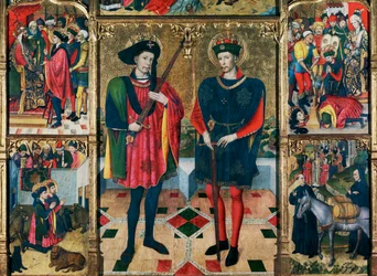 Autel des saints Abdon et Senen, représenté dans le ...