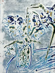 Fleur de sel n° 02 Monotype bleu Carmel, 2021
