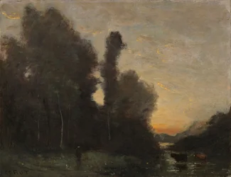 Paysage, ambiance du soir