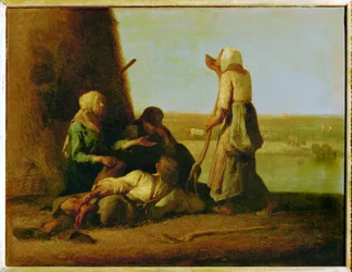 Le Repos des Faneurs (peinture sur toile)