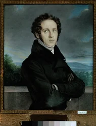 Portrait de Bellini Vincenzo, première moitié du XIXe siècle (huile sur toile)
