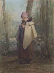 La Bergère tricotant