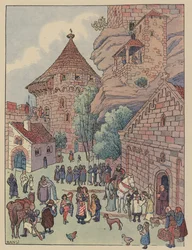Départ du Chevalier du Hohbarr pour les croisades
