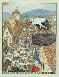 Entrée des troupes françaises à Dambach, Alsace
