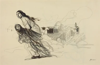 Après Douai, probablement 1918 (dessin à l