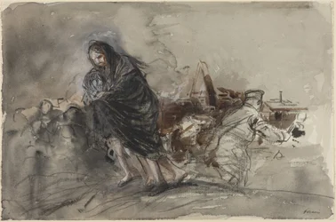 Après Douai, probablement 1918 (aquarelle)