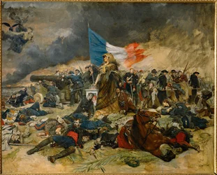 Le siège de Paris (peinture sur toile)