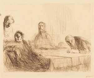 Le repas à Emmaüs (2e planche)