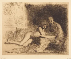Le repos du modèle, 4e planche