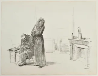 Personnages dans un atelier