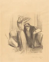 Scène de cabinet particulier (planche en hauteur)